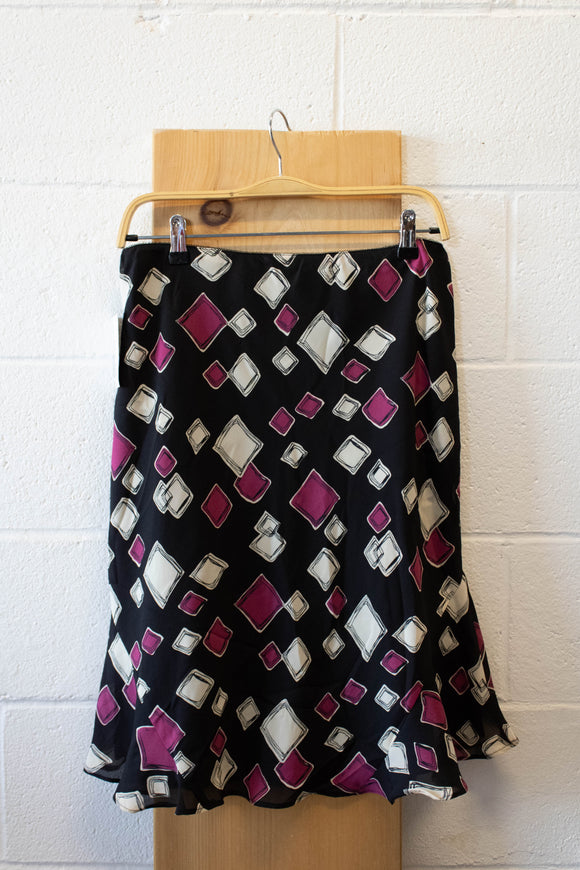 Black & Pink Flared Skirt : 10