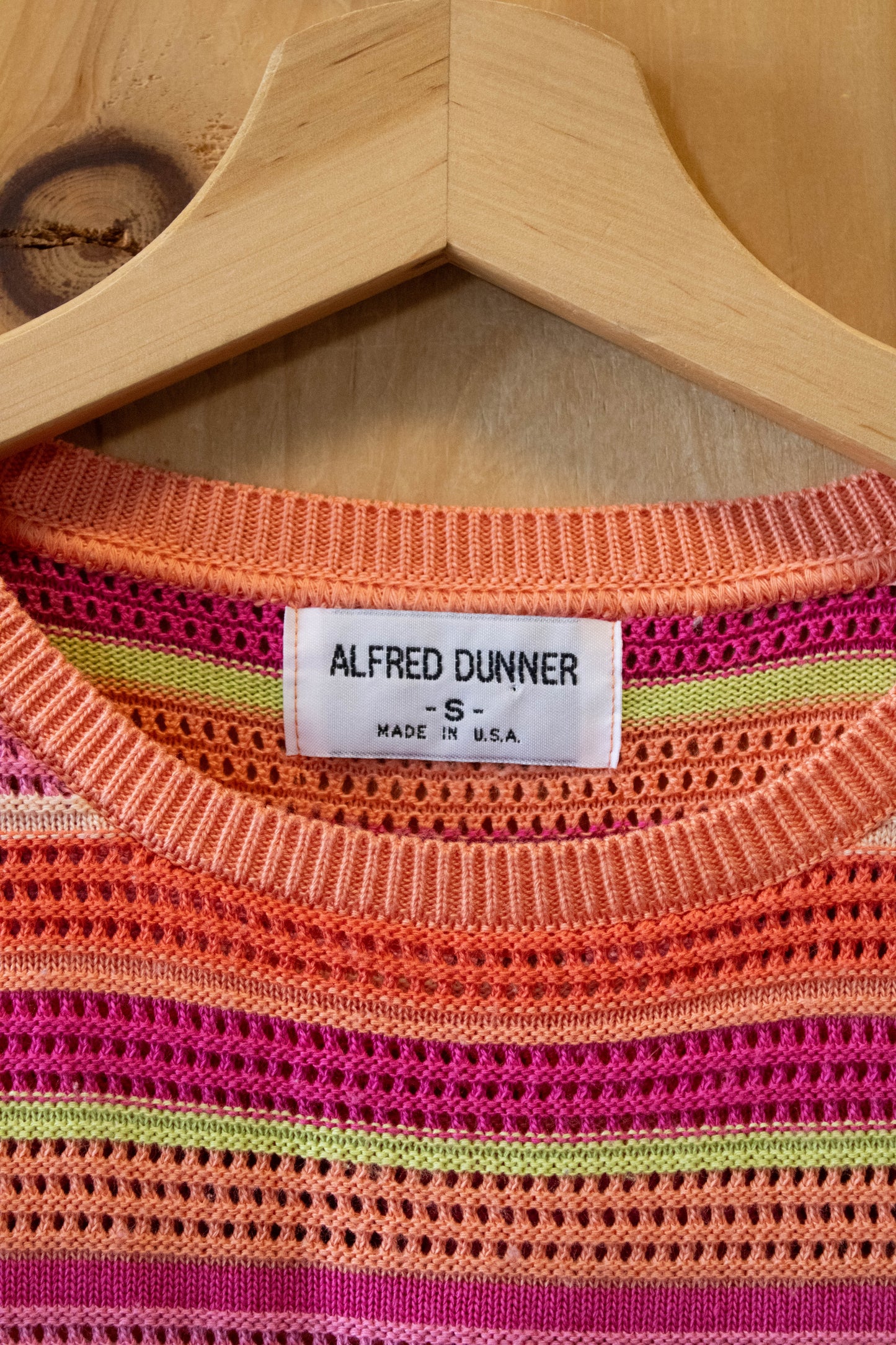 Pink & Orange Knit Top : S