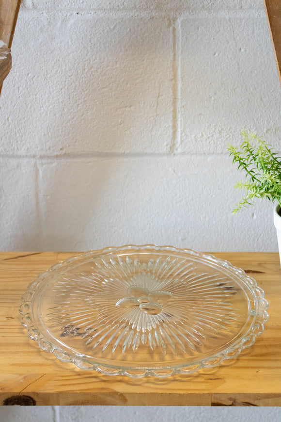 Glass Cake Plate (Local Pick Up Only)