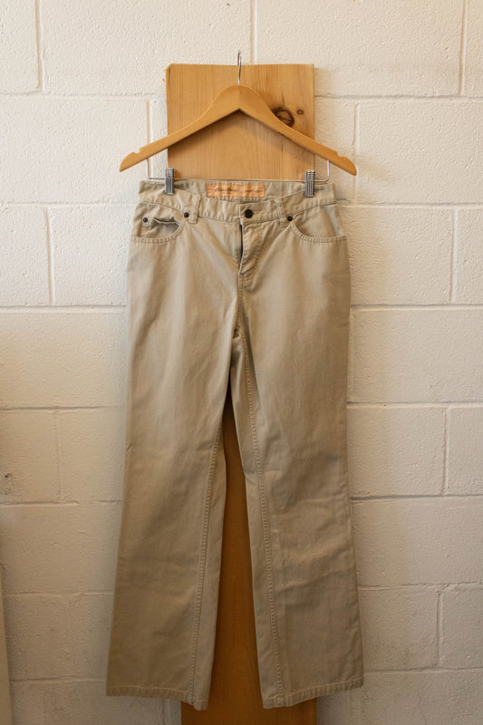 Khaki Low Rise Eddie Bauer Pants : 6