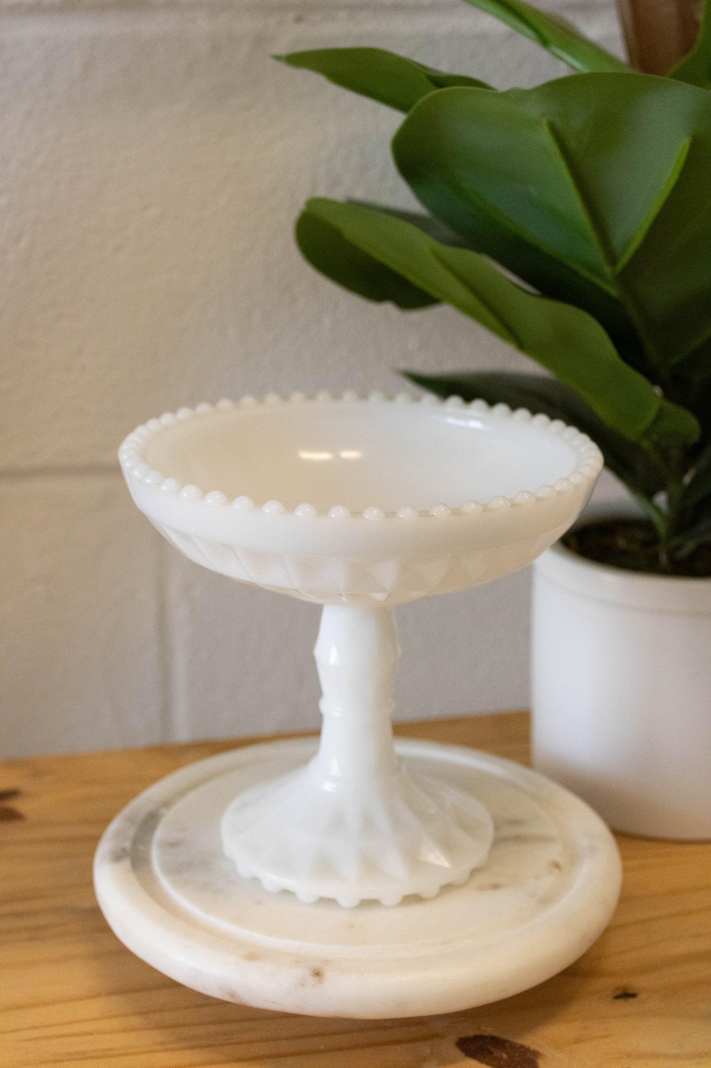 Milk Glass Pedestal (Local Pick Up Only)