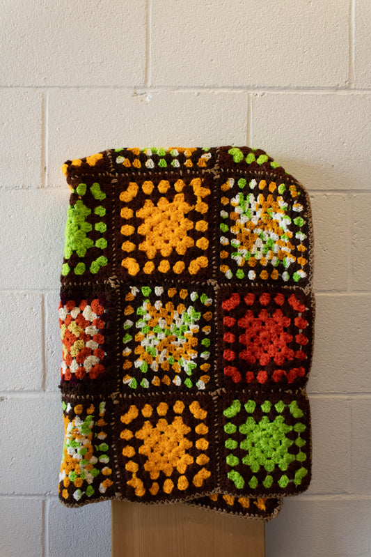 Brown Crochet Blanket