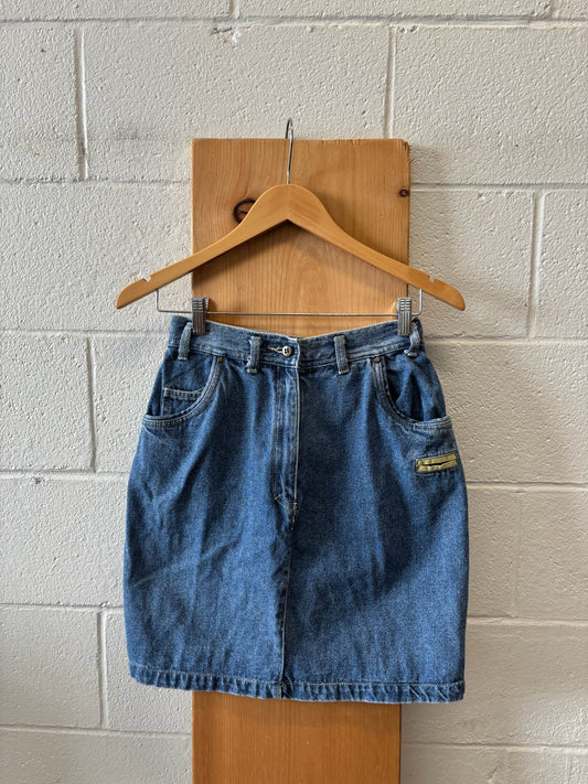Vtg Denim Skirt : 6