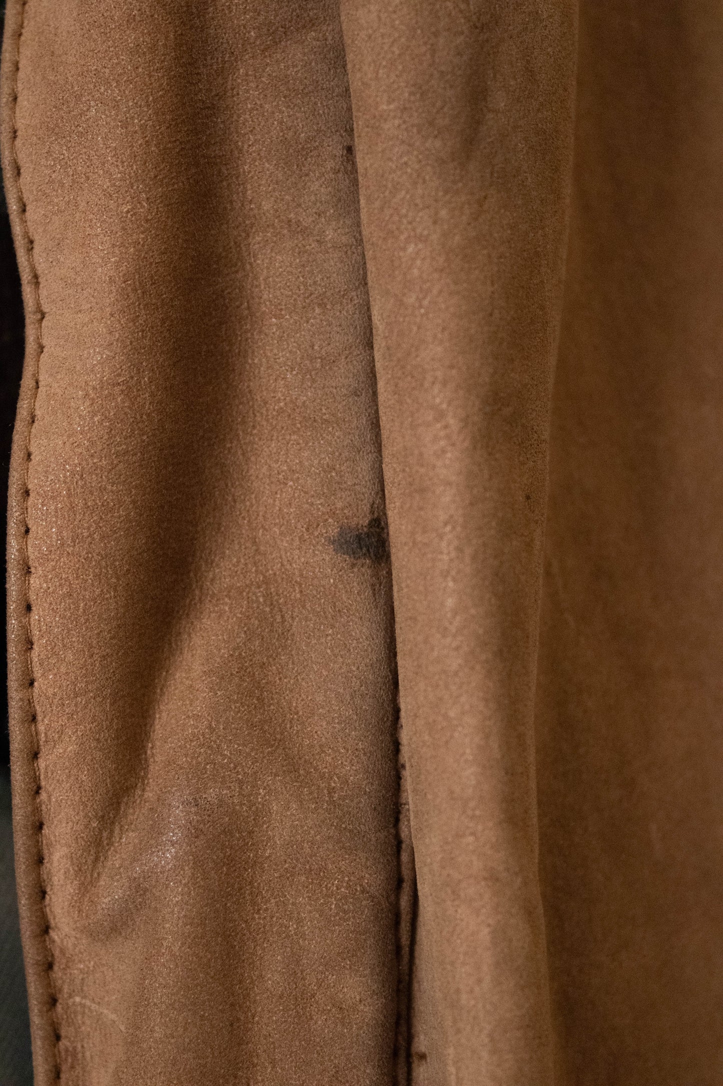 Vtg Suede Bomber Jacket : L