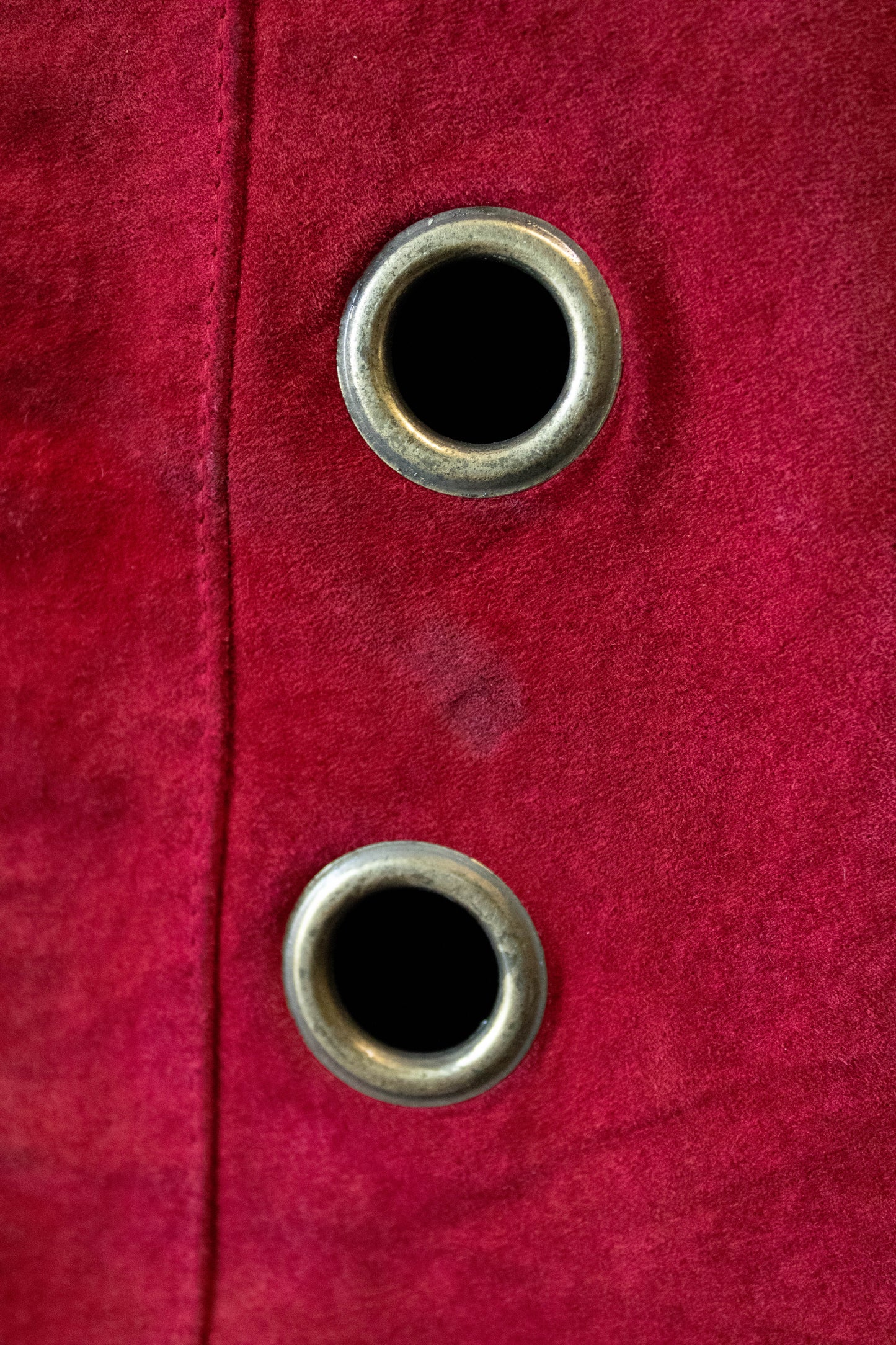 Red Circle Suede Jacket : S