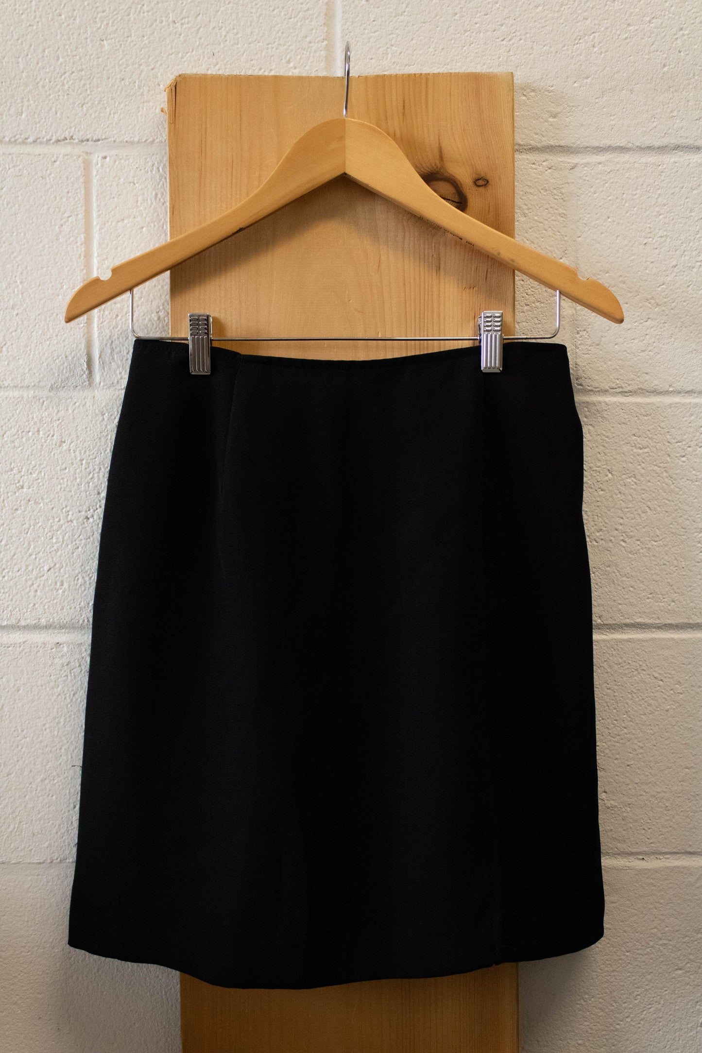 Vtg Black Skirt : XL