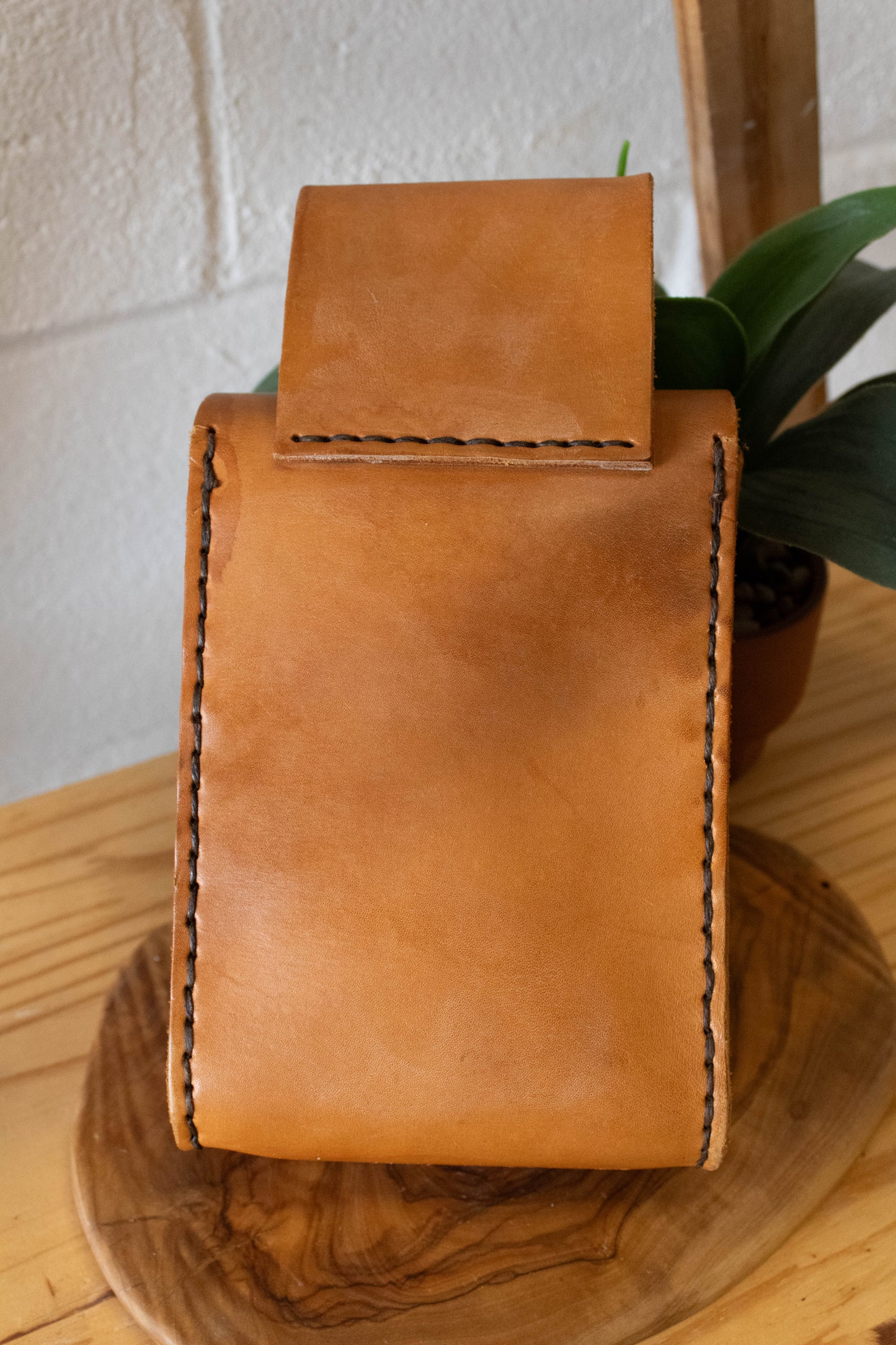 Tooled Leather Belt Bag