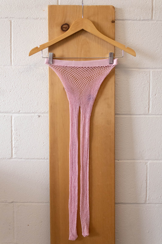 Pink Fishnet Tights : S
