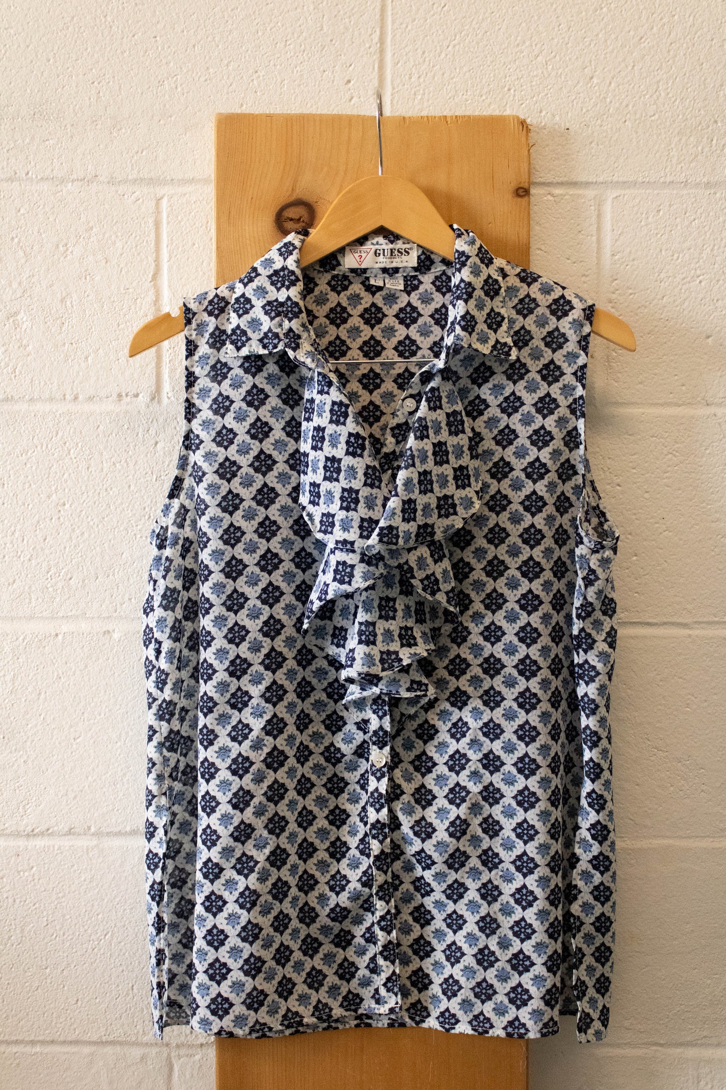 Vtg Guess Blouse : L