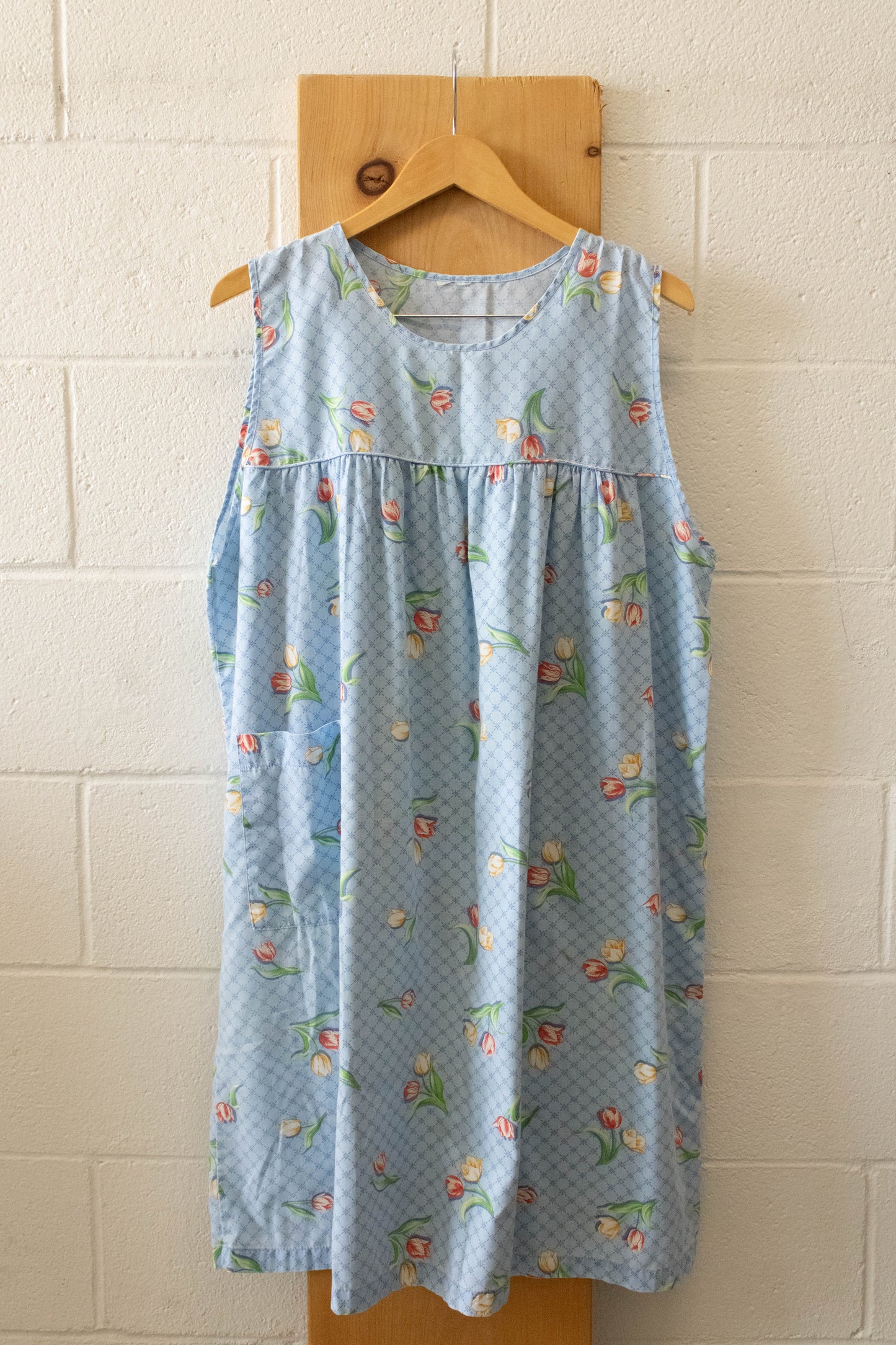 Vtg Blue Tulip Dress : M