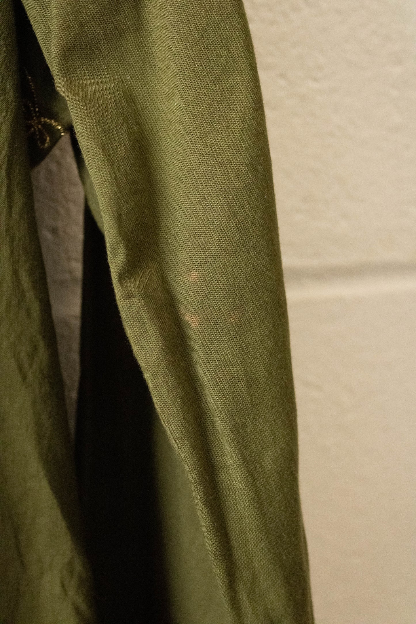 Olive Green Beaded Top : M