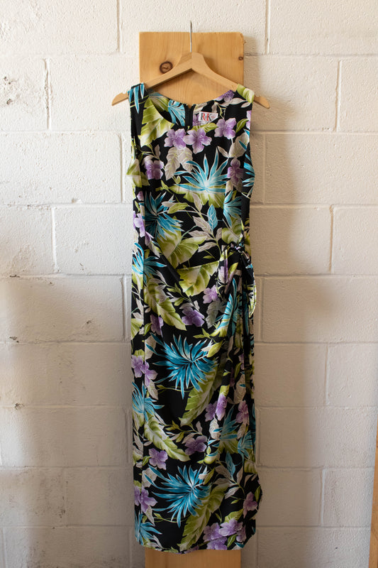 Vtg Floral Wrap Dress : 8