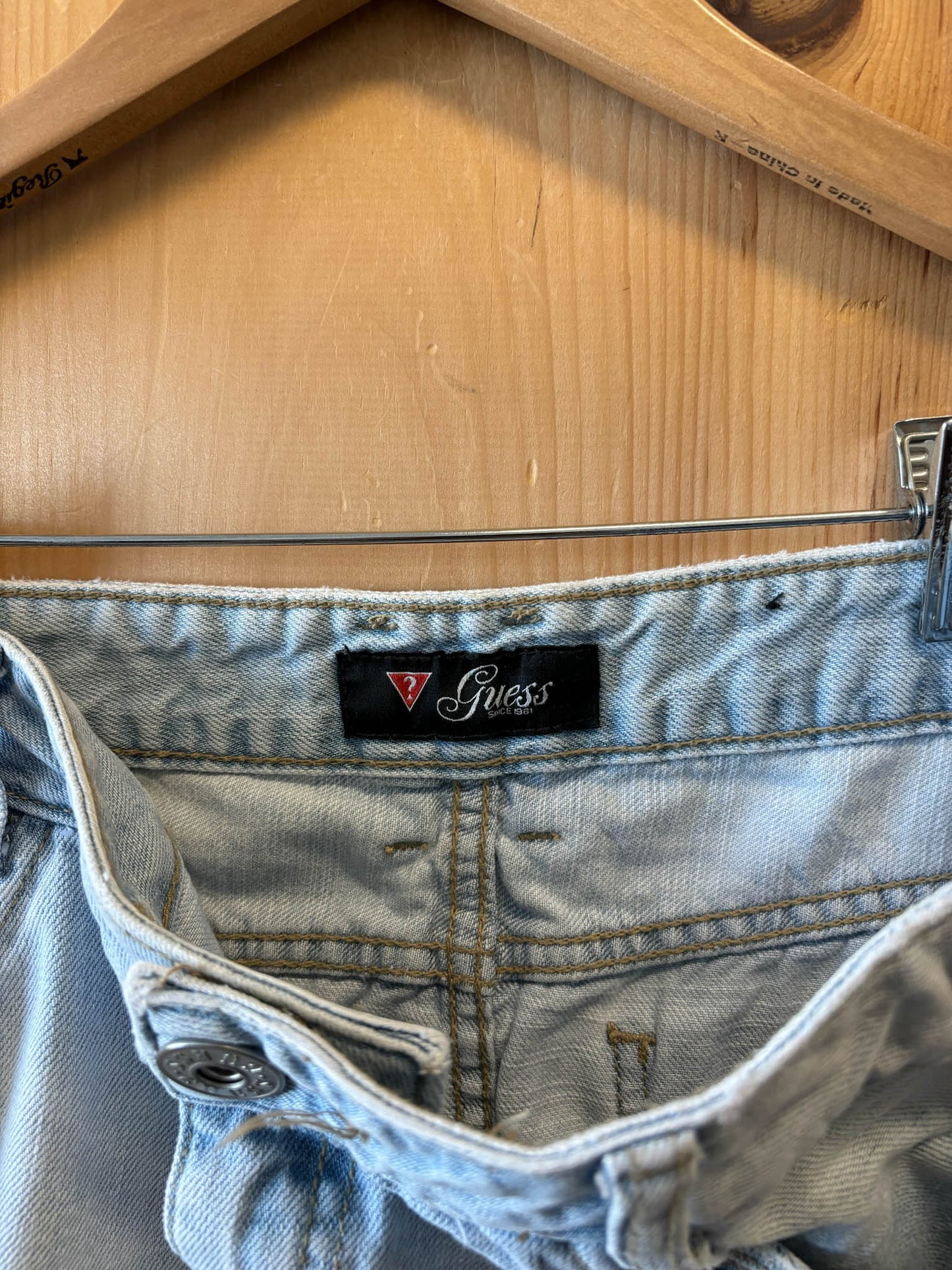 Vtg Denim Mini Skirt : 32