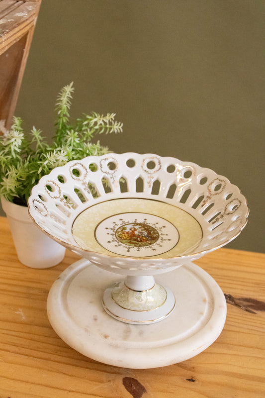 Vtg Pedestal Bowl (Local Pick Up Only)