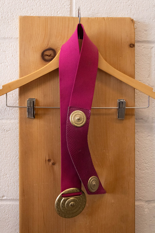 80s Pink and Gold Belt