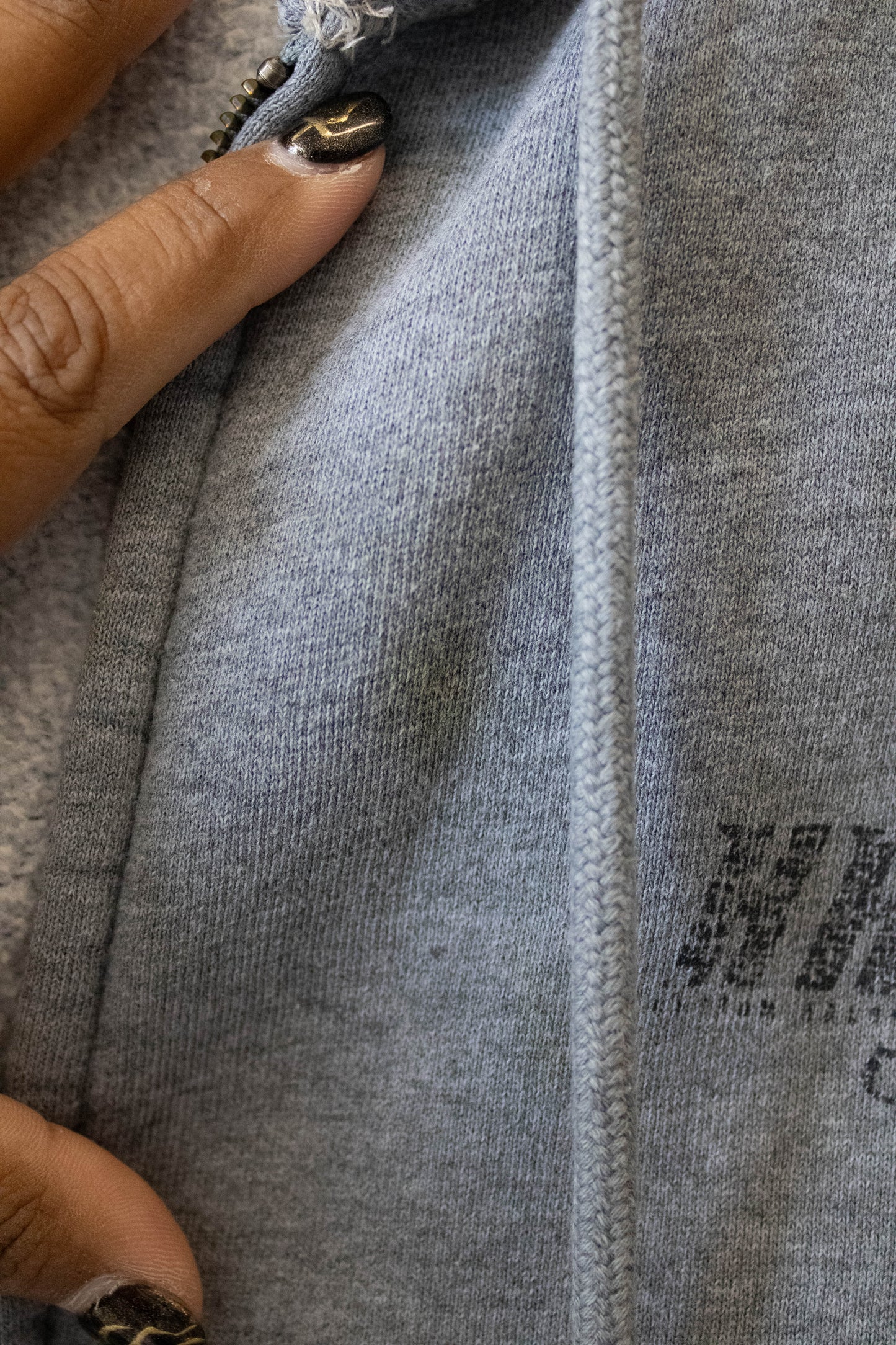 Grey Kauai Zip Up Hoodie : S