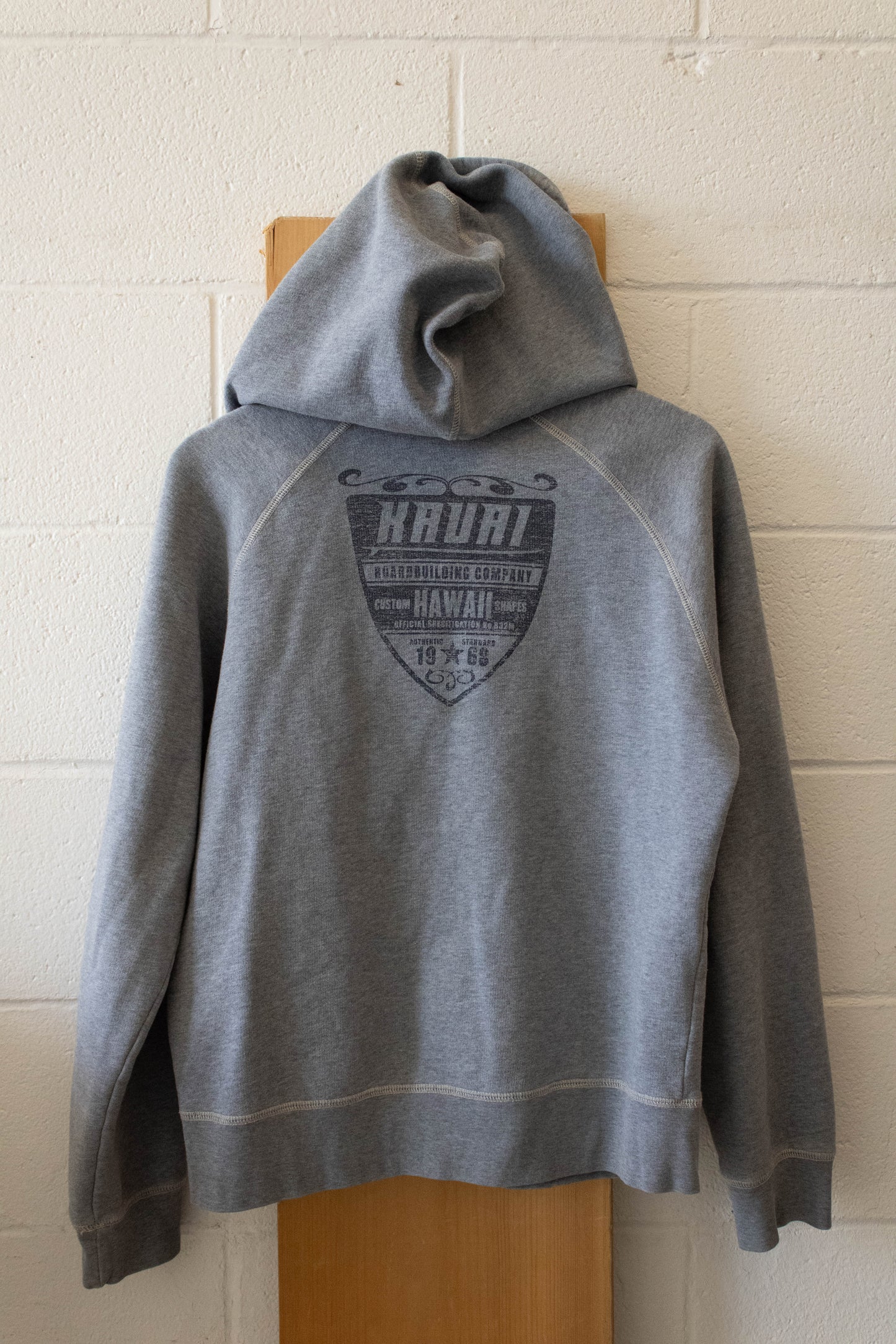 Grey Kauai Zip Up Hoodie : S