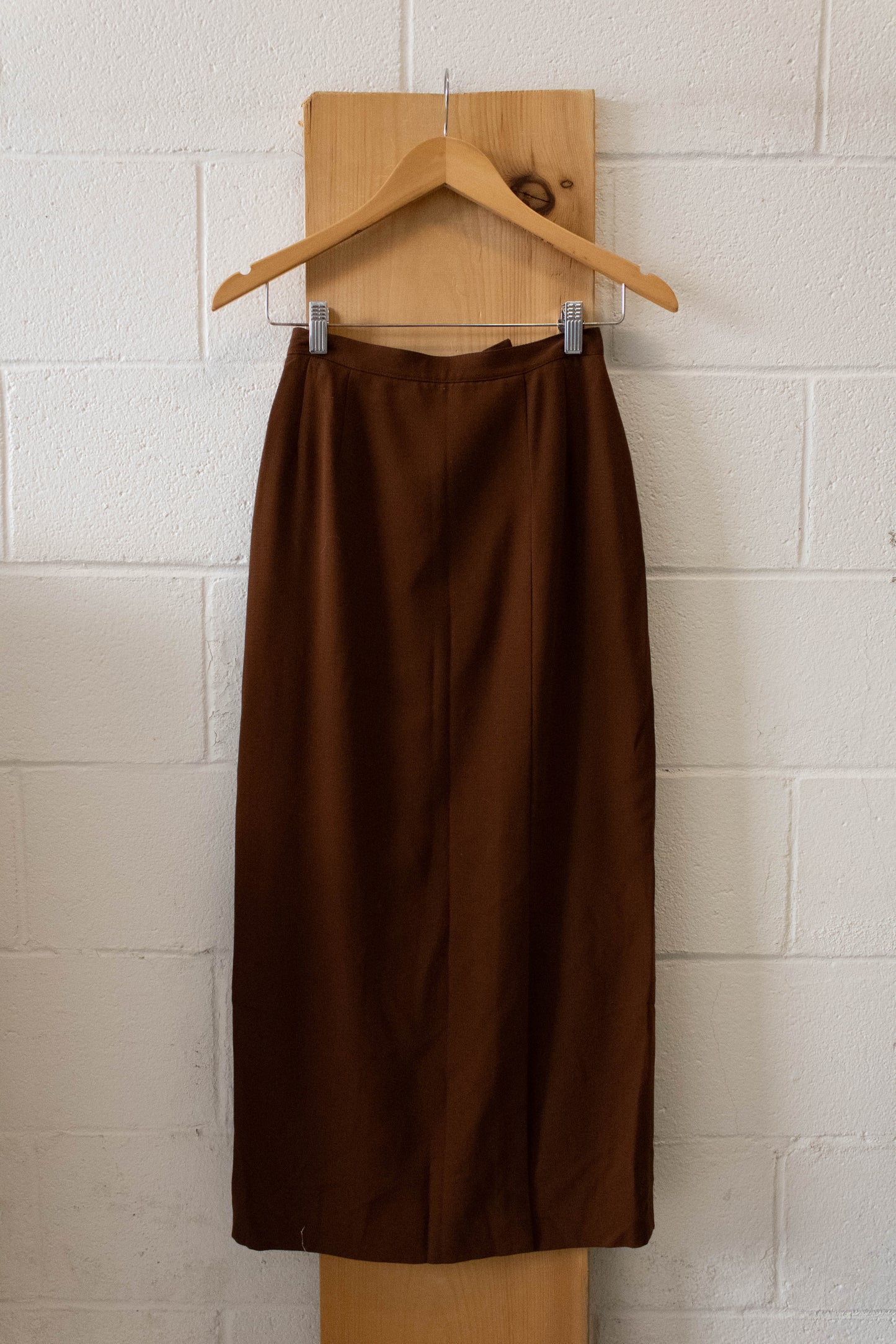 Brown Maxi Pencil Skirt : 4