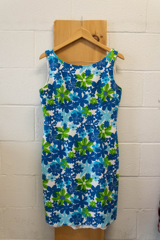 Blue and Green Floral Dress : 12