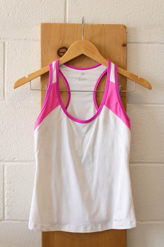 White and Pink Tank : S
