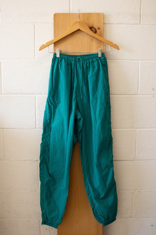 Vtg Teal Nike Track Pants : S