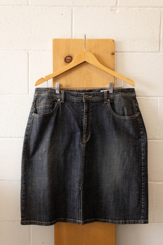 Vtg Denim Skirt : XL