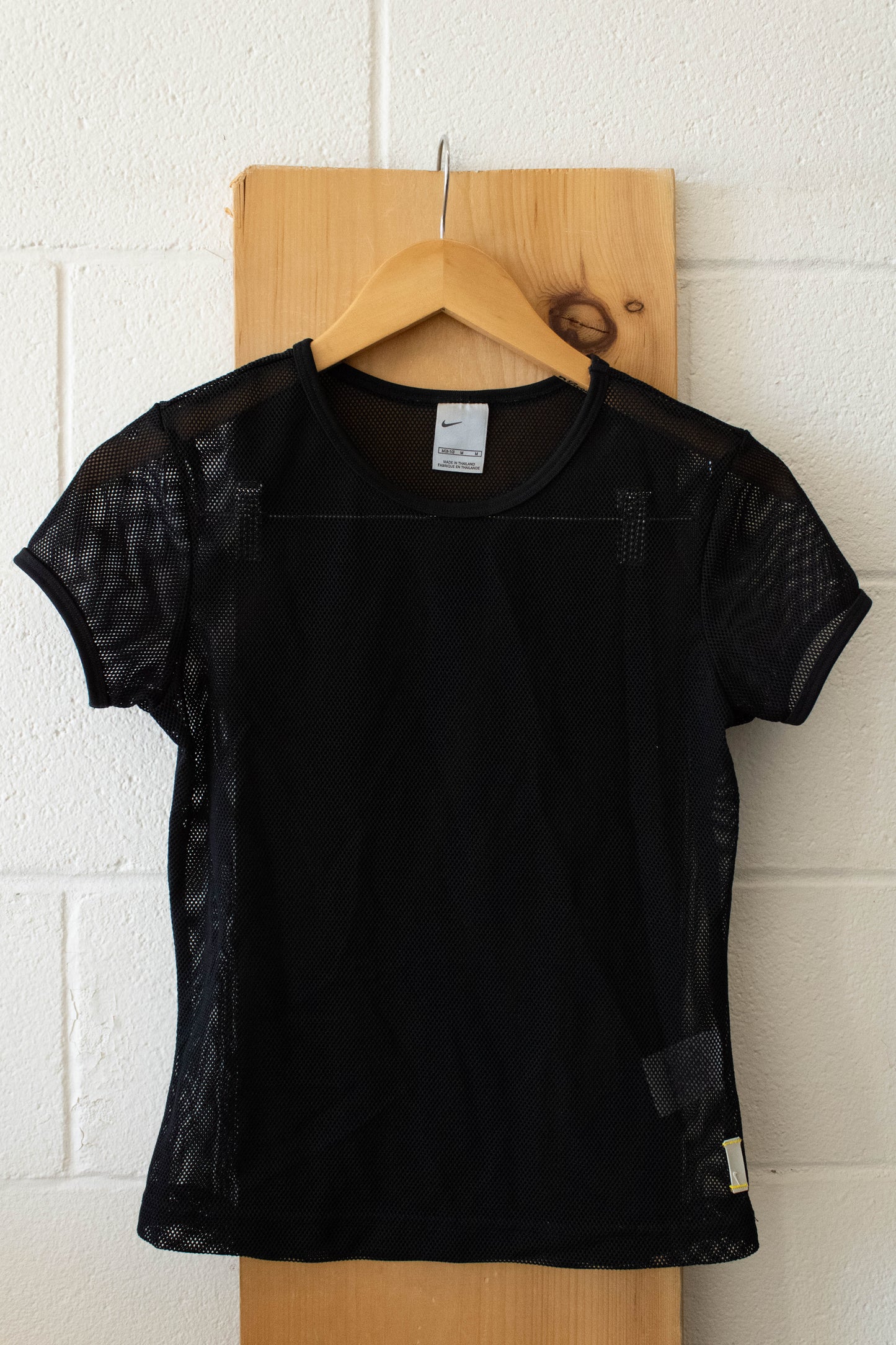 Black Mesh Nike Top : M