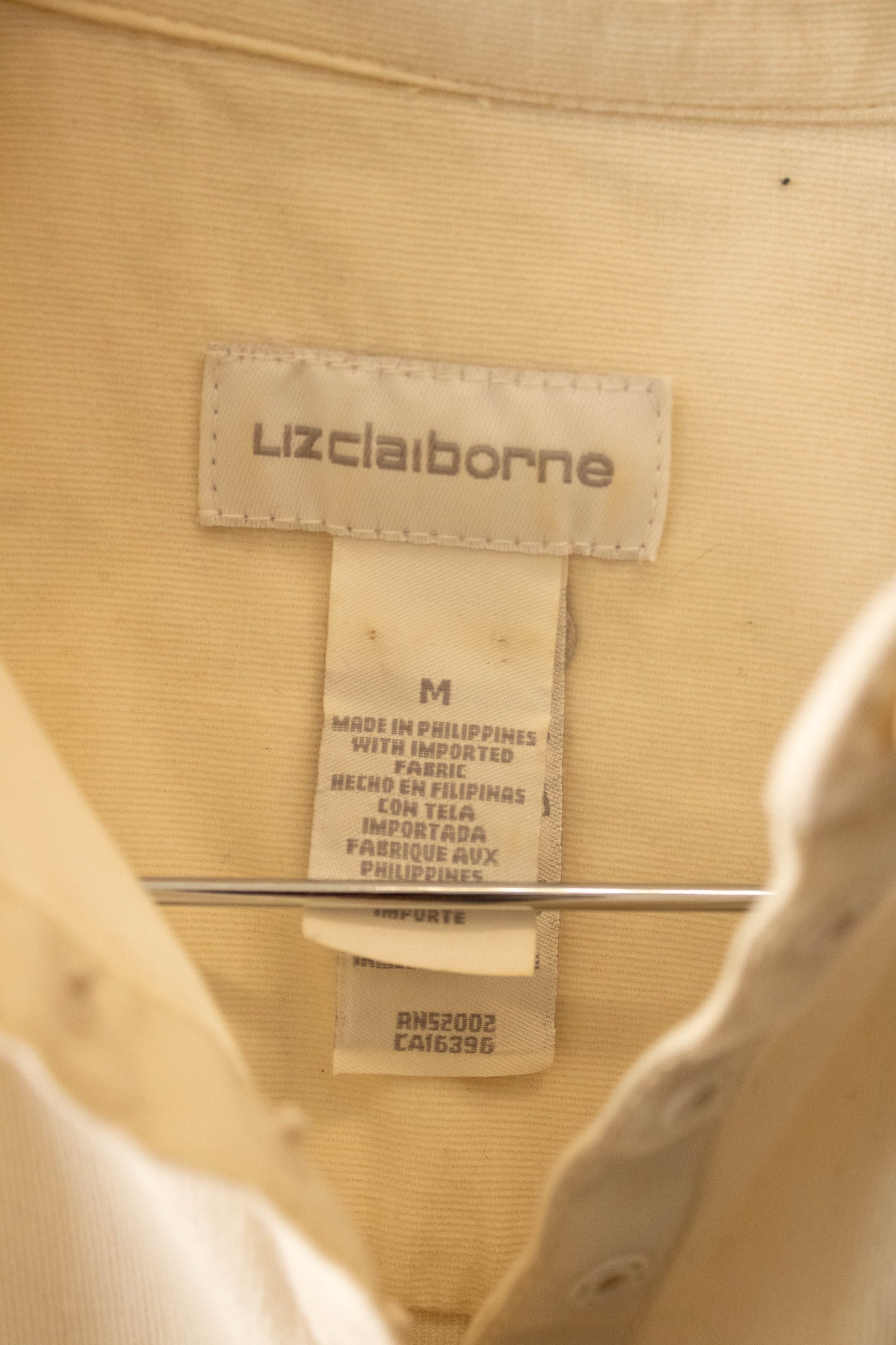 Vtg Off White Button Up Shacket : M