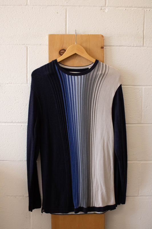 Vtg Ribbed Sweater : L