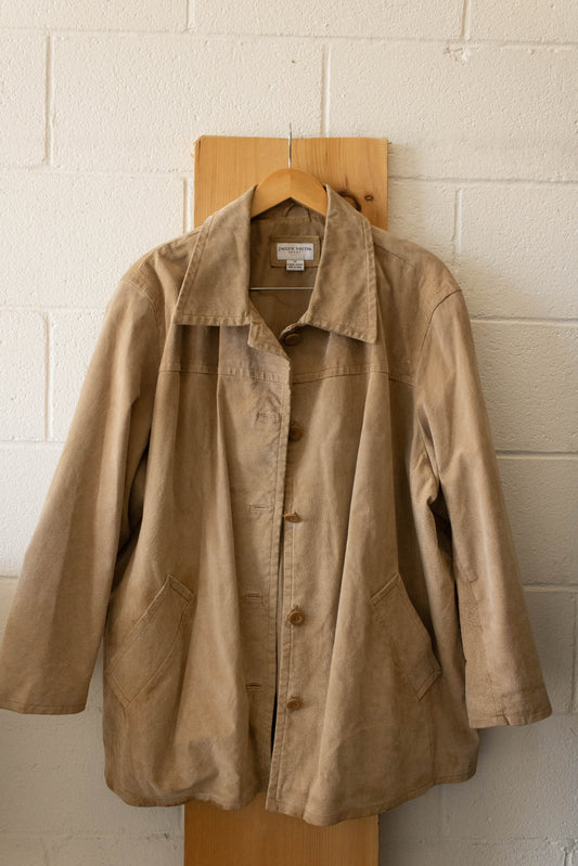 Vtg Suede Jacket : 2X