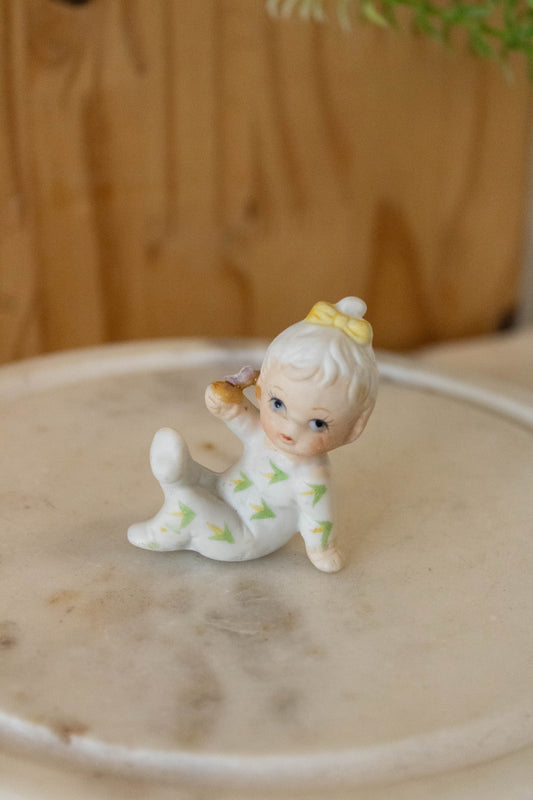 Vtg Ceramic Baby