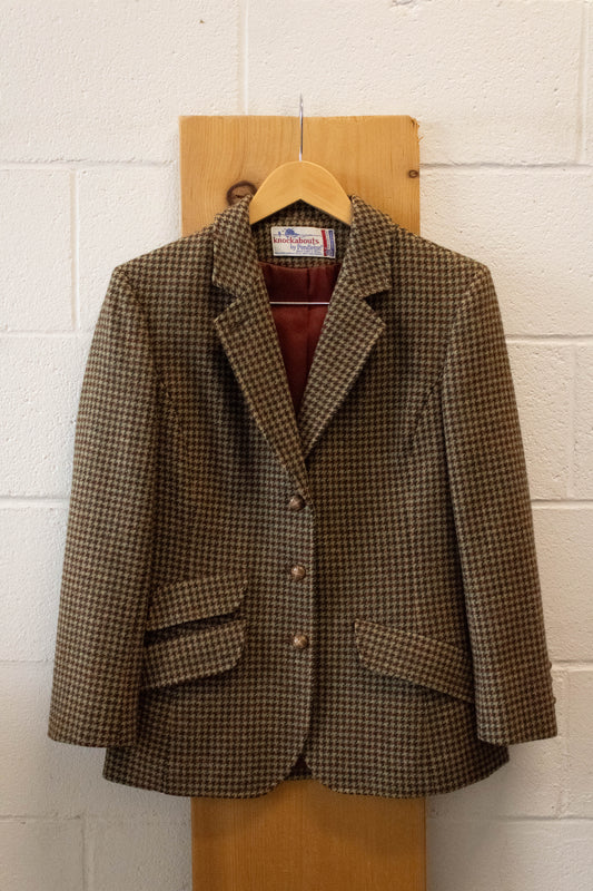 Vtg Houndstooth Pendleton Blazer : S