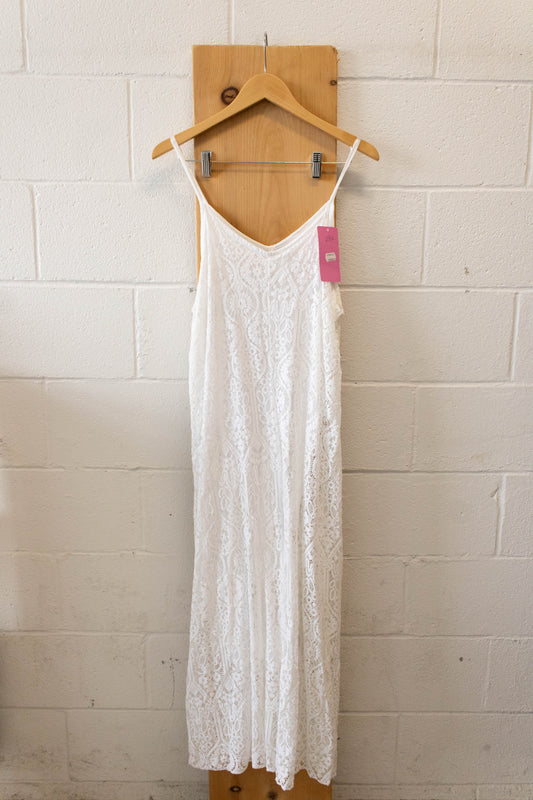 White Lace Jumpsuit : S
