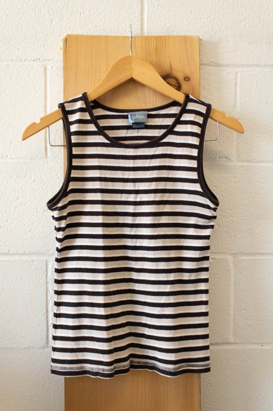 Striped Ribbed Tank : S