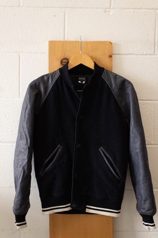 Black Bomber Jacket : S