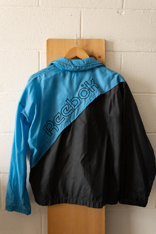 Vtg Black and Blue Reebok Jacket : S