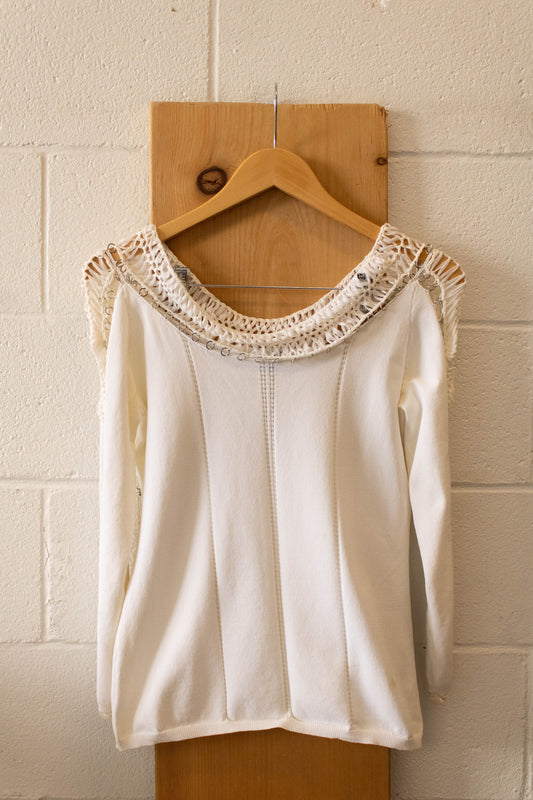 Caché Cut Out Detail Top : L