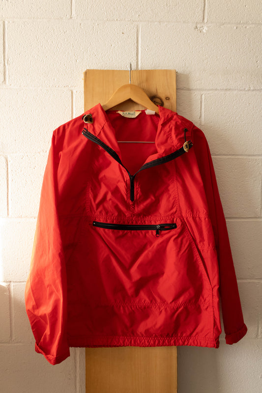 Vtg Red L.L. Bean Quarter Zip : M