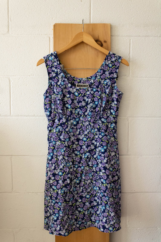 Blue and Purple Floral Dress : 5