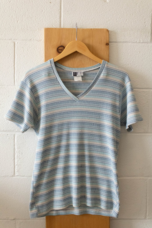 Ribbed Striped Top : S