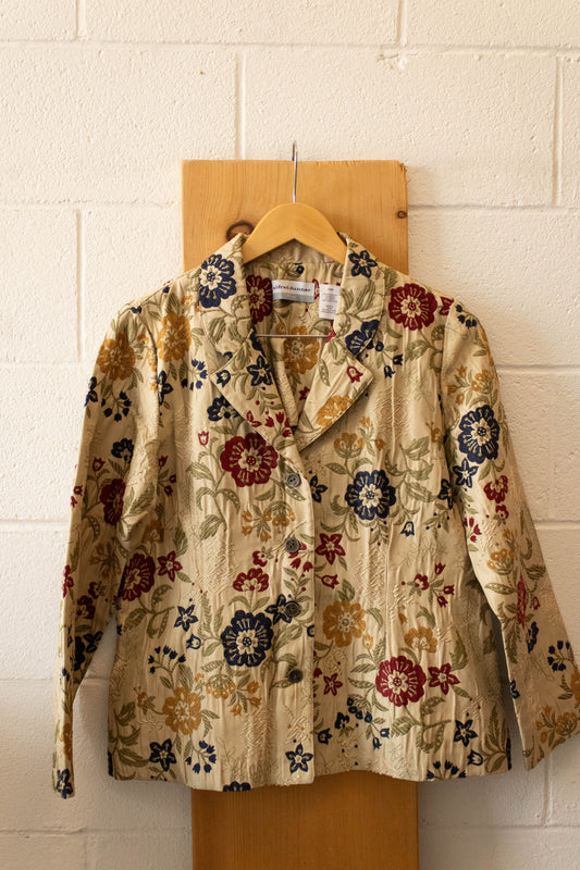 Vtg Floral Tapestry Jacket : 14P