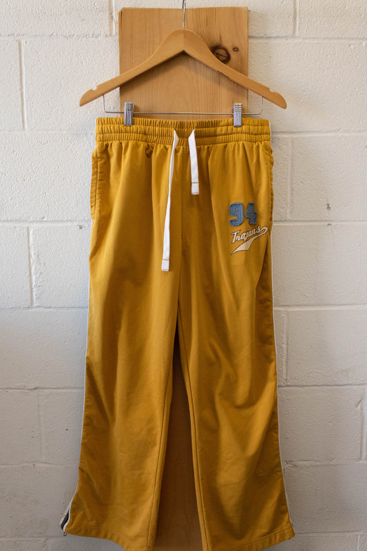 Vtg Yellow Track Pants : M