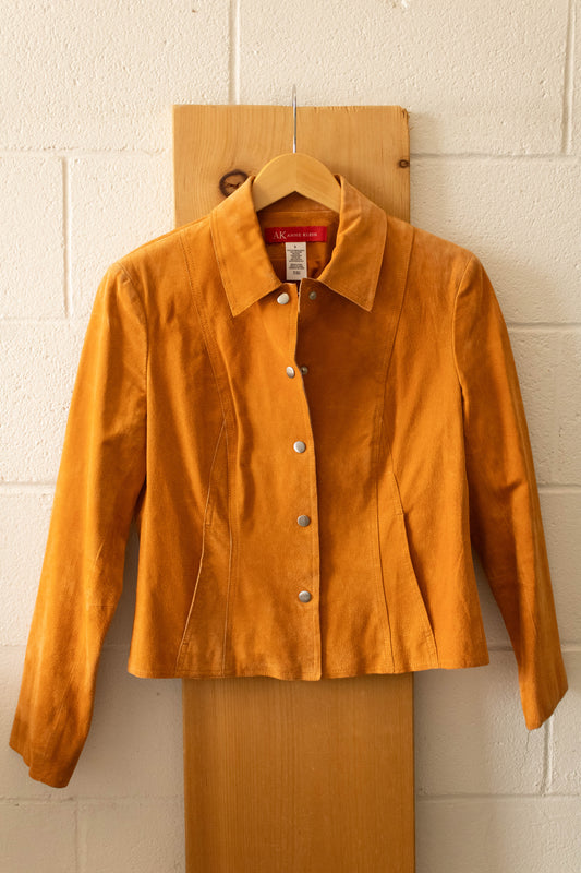 Vtg Orange Suede Jacket : 6