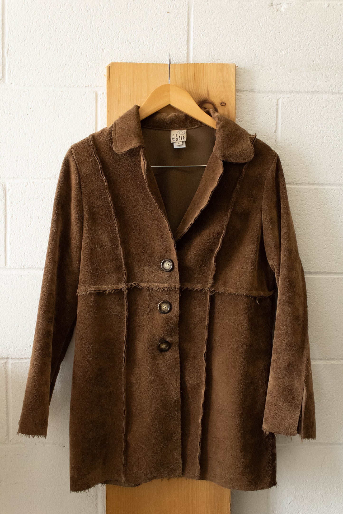 Vtg Brown Coat : L