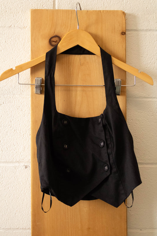 Black Halter Top : S