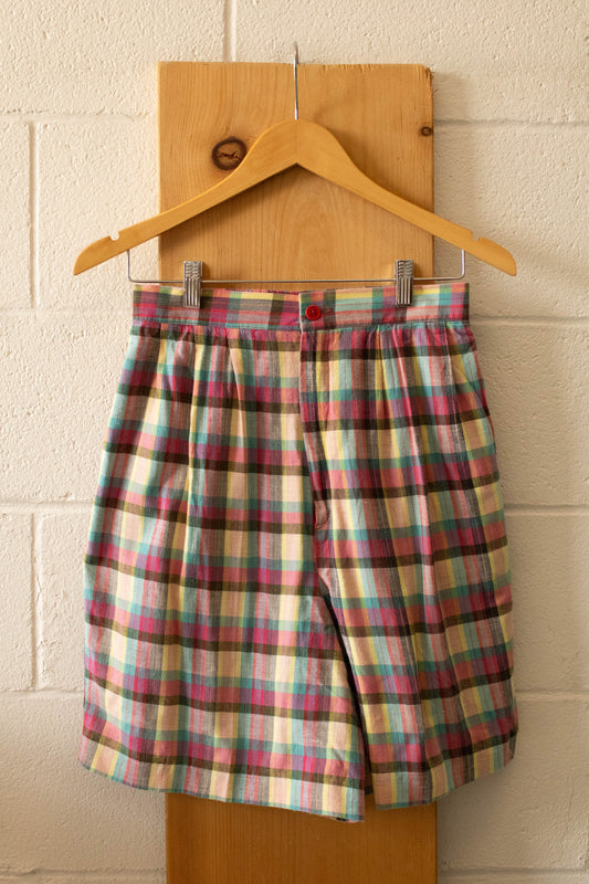 Vtg Plaid Shorts : 12