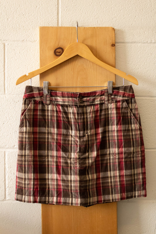 Vtg Plaid Skort : 10