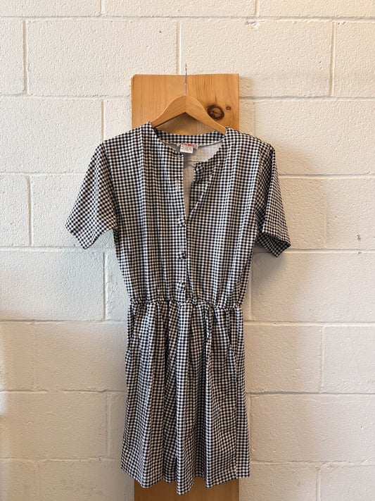 Vtg Gingham Romper : L