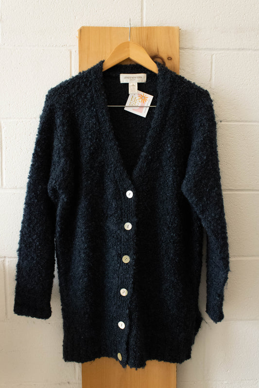 Vtg Fuzzy Cardigan : M