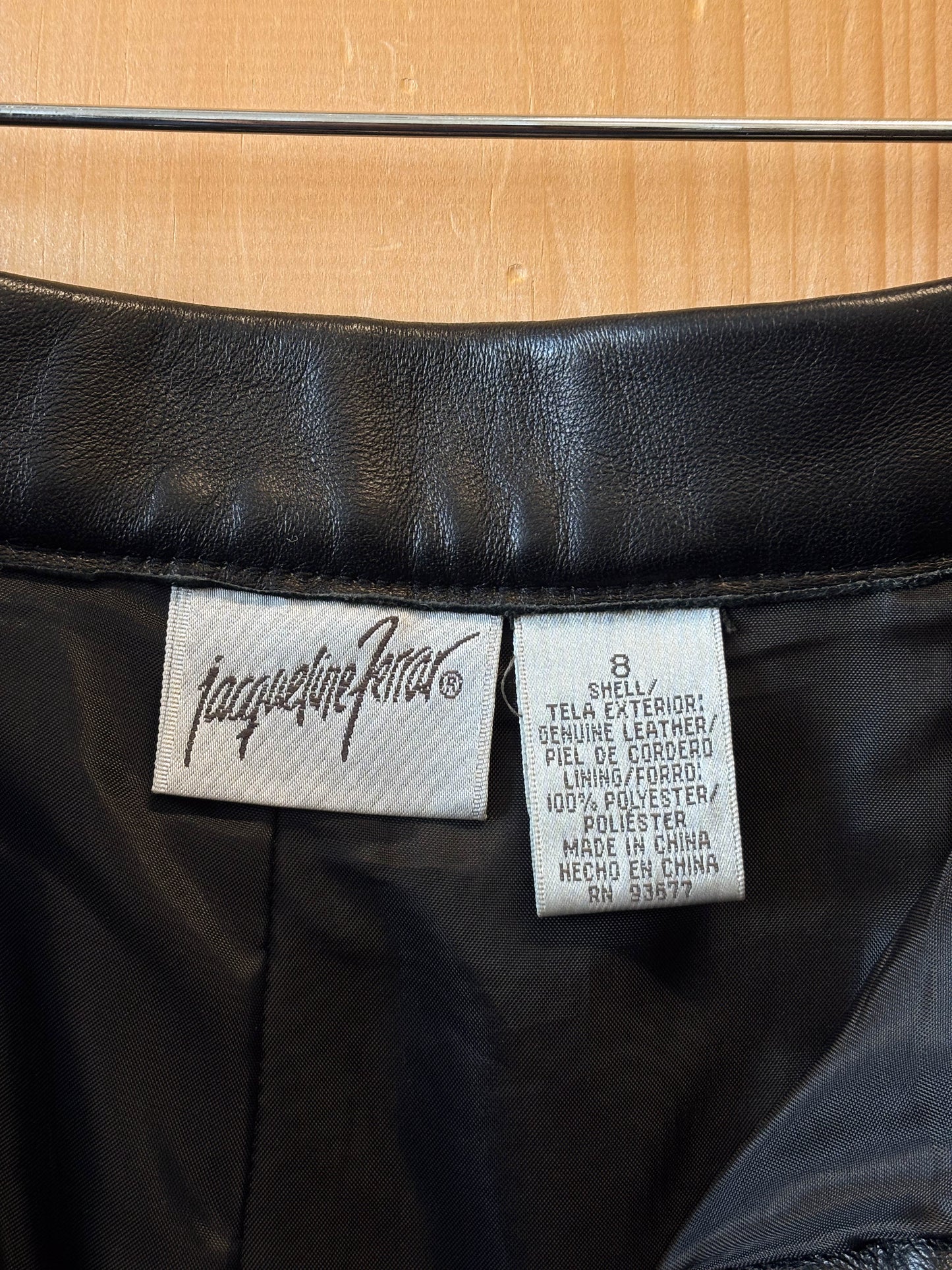 Vtg Black Leather Pants : 8